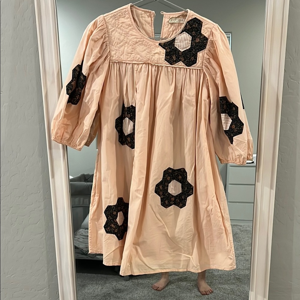 SOLD Christy Dawn Bella Dress in Blush Patchwork size small